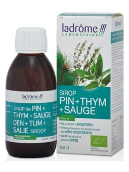 Sirop Pin Thym Sauge 150 ml Ladrome Herboristerie de Paris santé respiratoire