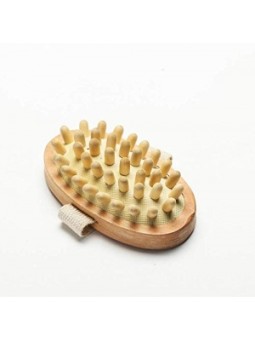 Brosse de massage à picots circulation et cellulite Le Monde du Bio Herboristerie de Paris