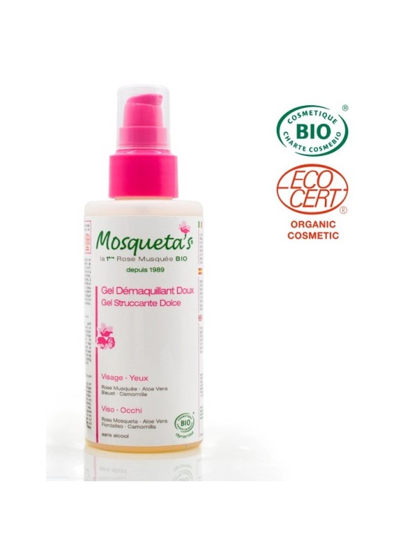 Gel démaquillant doux visage et yeux 150ml Mosqueta's Herboristerie de Paris