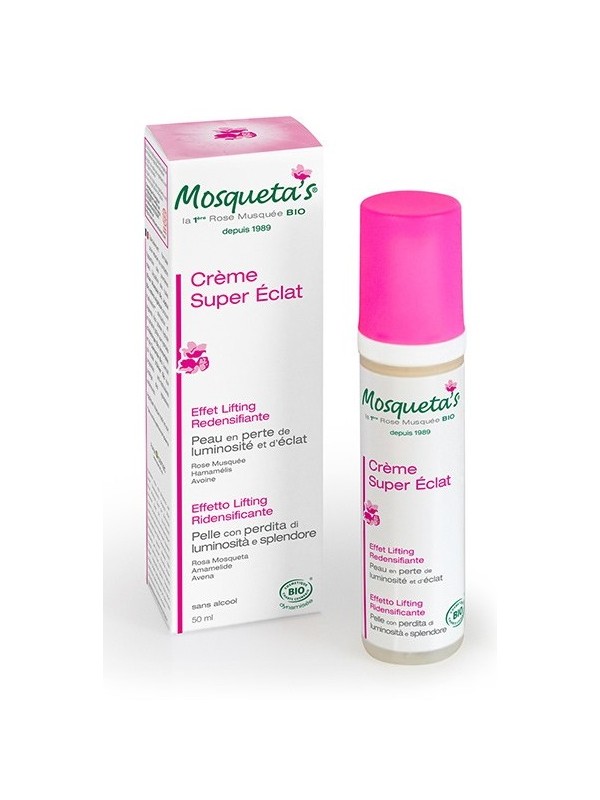 Crème super éclat effet lifting à la Rose musquée 50ml Mosqueta's Herboristerie de Paris