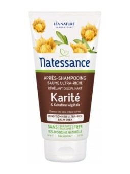 Après shampoing baume ultra nourrissant Karité et Kératine végétale 150ml Natessance Herboristerie de Paris