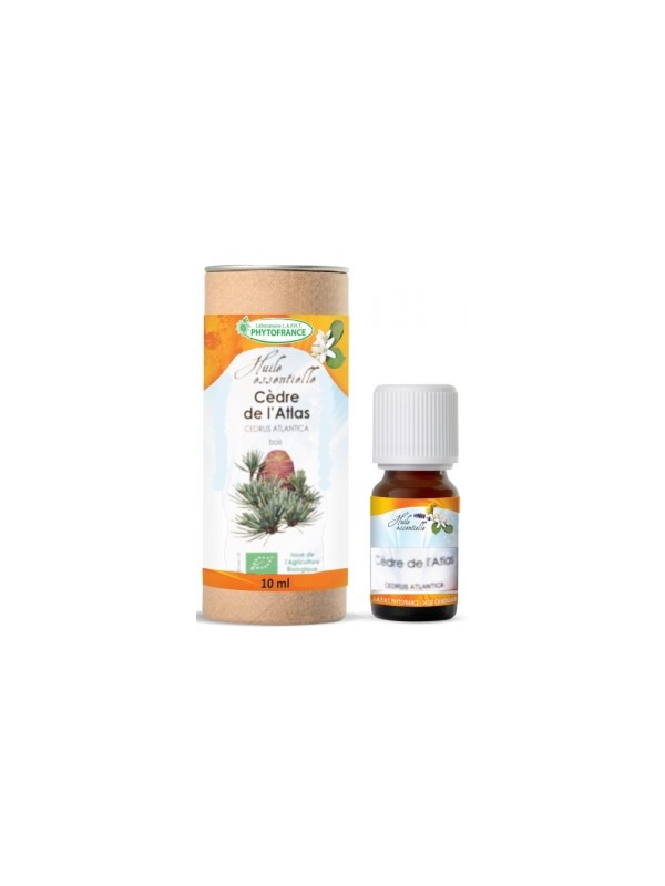 Huile essentielle Cèdre de l'atlas 10ml Phytofrance Herboristerie de Paris usage externe