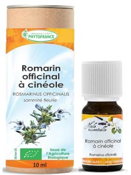 Huile essentielle Romarin of. Cinéole CT2 10ml Phytofrance Herboristerie de Paris défenses immunitaires