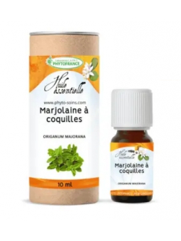 Huile essentielle de Marjolaine des jardins à coquille 10ml Phytofrance Herboristerie de Paris voies respiratoires