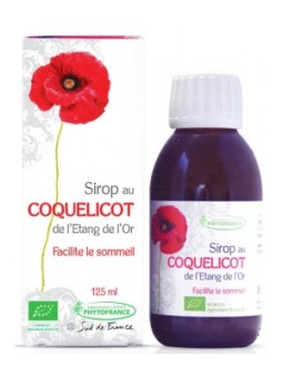 Sirop de Coquelicot Bio 125ml Phytofrance Herboristerie de Paris sommeil relaxation