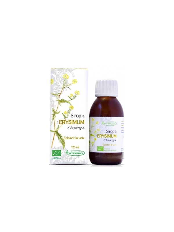 Sirop Erysimum Bio 125ml Phytofrance Herboristerie de Paris gorge voies respiratoires immunité