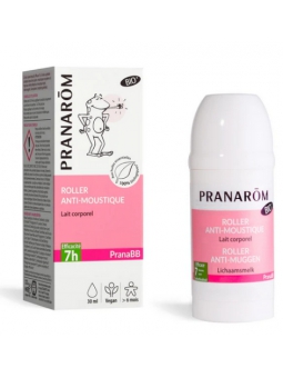 Roller Anti moustique Lait Corporel Bio 30ml PranaBB Pranarom Herboristerie de Paris