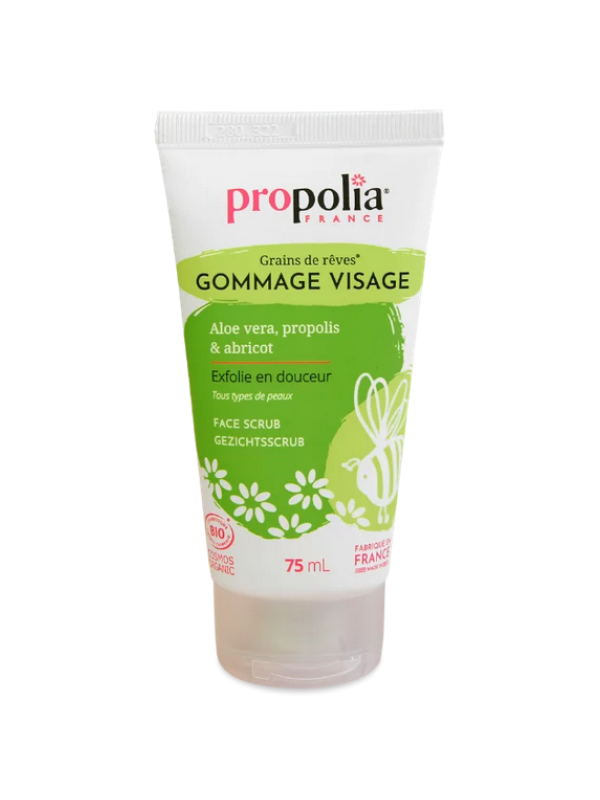 Gommage Visage Bio Aloès Abricot et Propolis 50ml Propolia Herboristerie de Paris
