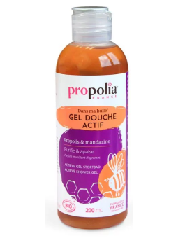 Gel Douche Actif Bio Propolis et Mandarine 200ml Propolia Herboristerie de Paris