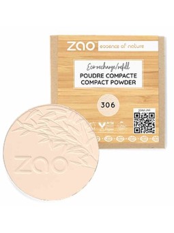 Recharge Poudre Compacte 306 Porcelaine 9g Zao  Herboristerie de Paris