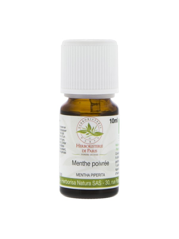 Huile essentielle Menthe Poivrée Bio 10ml Herboristerie de paris aromathérapie mentha piperita