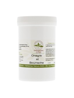 ONAGRE BOURRACHE VITAMINE E 200 CAPSULES + 20 GRATUITES Herboristerie de paris