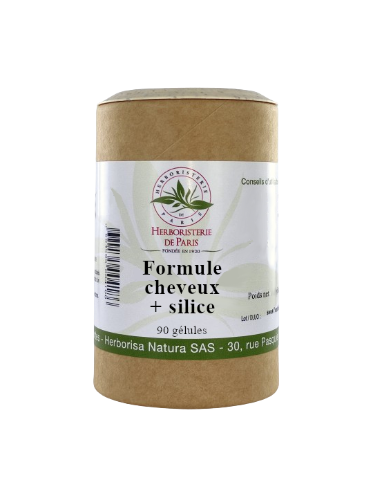 Cheveux + Silice - 90 capsules - Herboristerie de Paris santé des cheveux et de la peau