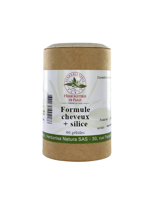 Cheveux + Silice - 90 capsules - Herboristerie de Paris santé des cheveux et de la peau
