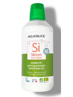 Silicium articulaire Bio bambou harpagophytum curcuma gingembre 1000ml Aquasilice Herboristerie de Paris