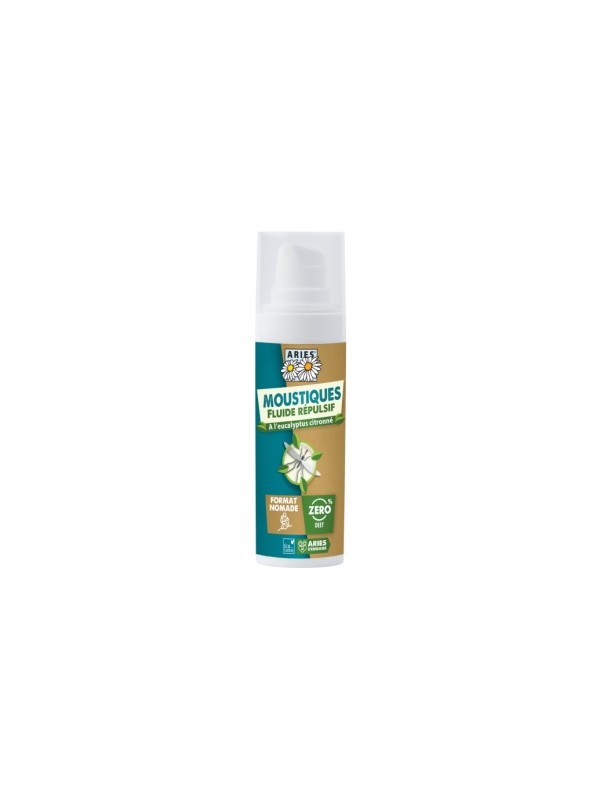 Fluide répulsif cutané Anti Moustiques efficacité 8 heures 30 ml Aries Herboristerie de Paris