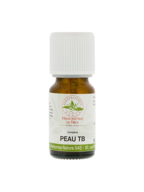 Complexe huiles essentielles Peau TB 10ml Herboristerie de Paris aide à estomper les tâches sur la peau