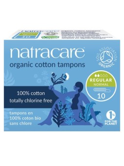 Natracare 10 Tampons normaux sans applicateur