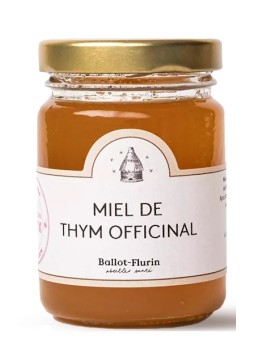 Miel de thym officinal 125g Ballot Flurin Herboristerie de Paris crémeux et caractère puissant