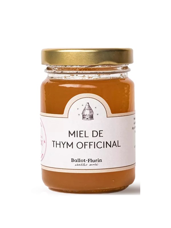Miel de thym officinal 125g Ballot Flurin Herboristerie de Paris crémeux et caractère puissant