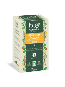 Infusion Premiers Frissons Bio Conseils Herboristerie de Paris tisane refroidissements bio