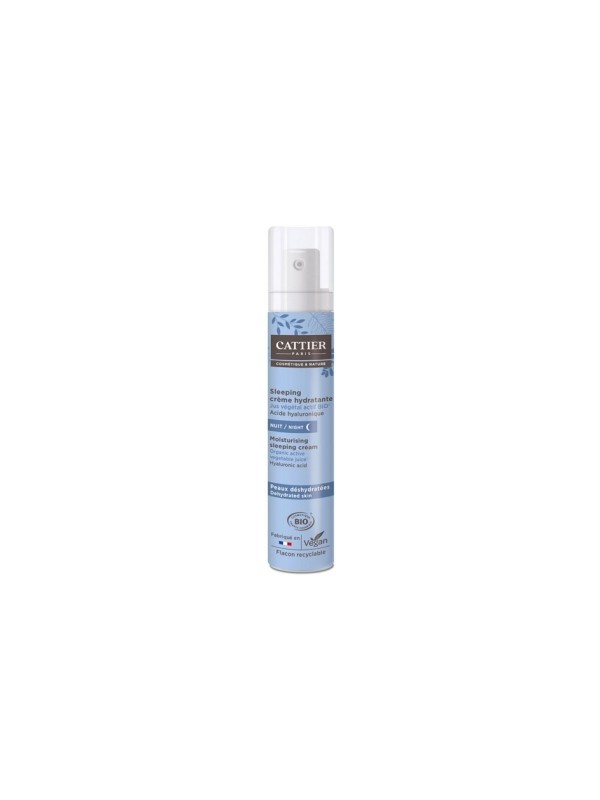 Sleeping crème de nuit hydratante peaux déshydratées 50ml Cattier Herboristerie de Paris