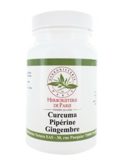 Curcuma Pipérine Gingembre 90 gélules - Herboristerie De Paris