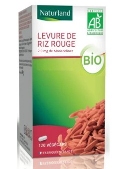 Levure de Riz Rouge bio 120 gélules Naturland cholestérol Herboristerie de paris