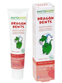 Dragondents fraise sans fluor 50ml Phytonorm Herboristerie de Paris dents de lait