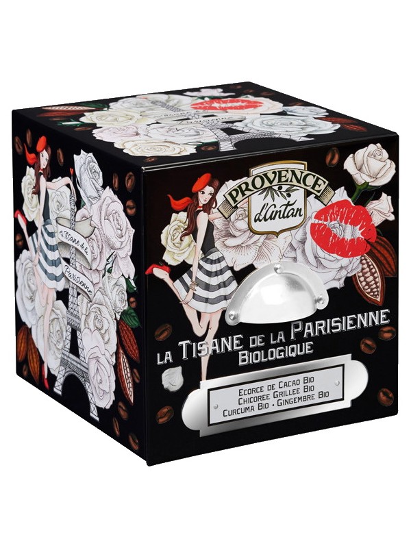 Tisane de la parisienne biologique boite métal 24 sachets Provence d'Antan infusion parisienne Herboristerie de paris