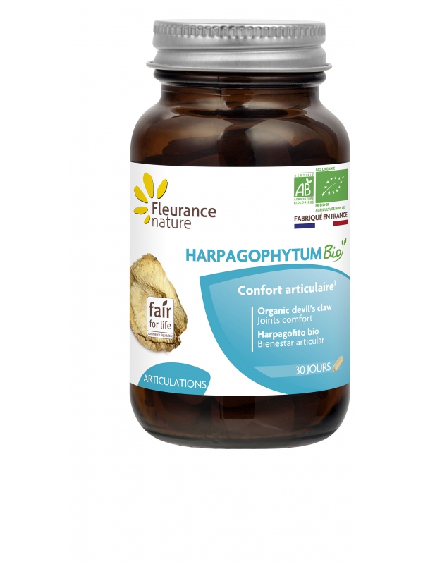 Harpagophytum Bio et Bioéquitable 60 comprimés Fleurance Nature dosage fort Herboristerie de paris santé articulaire