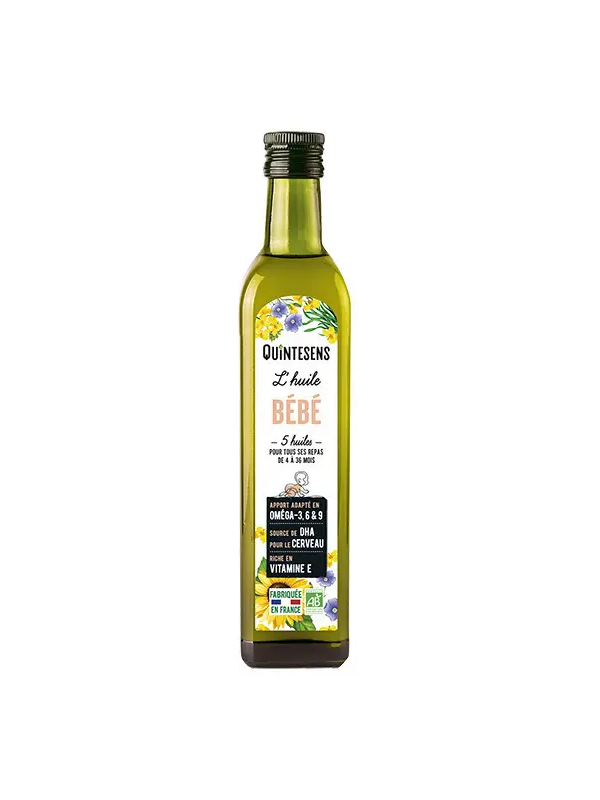 L'huile Bio des Bébés (4 à 36 mois) 250ml Quintesens Herboristerie de Paris