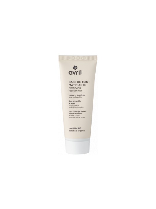 Base de teint matifiante 30ml Avril Herboristerie de Paris primer matifiant certifié Bio