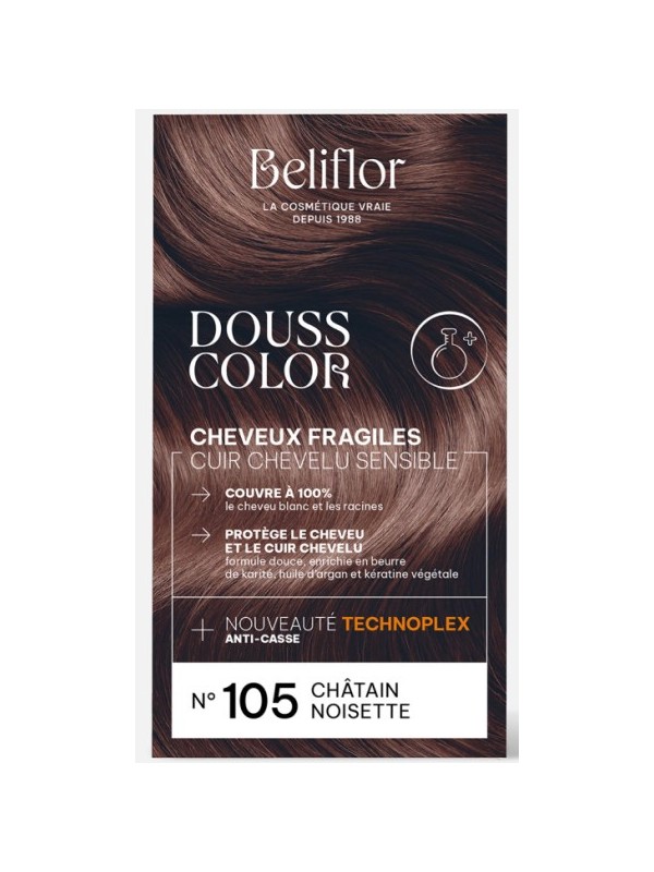 Coloration DoussColor Châtain Noisette n°105 Beliflor Herboristerie de Paris