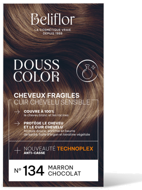 Coloration DoussColor Marron Chocolat n°134 Beliflor Herboristerie de Paris