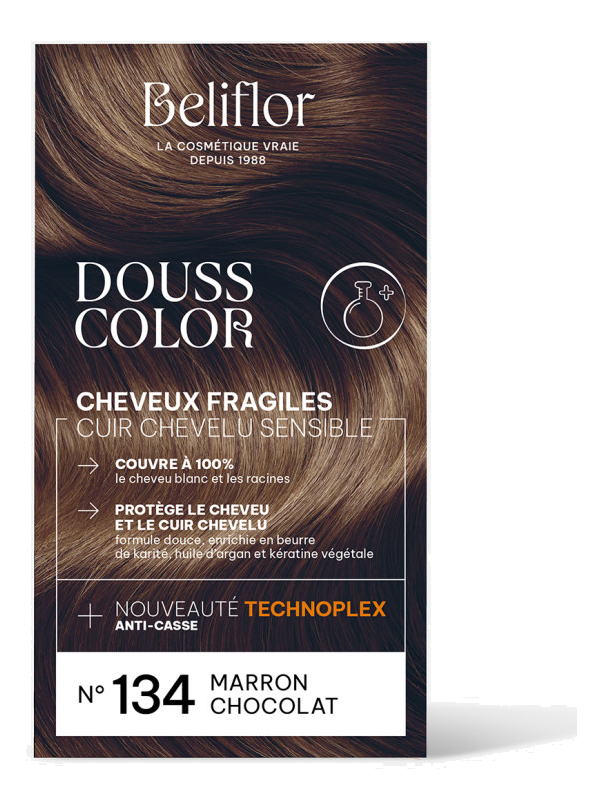 Coloration DoussColor Marron Chocolat n°134 Beliflor Herboristerie de Paris