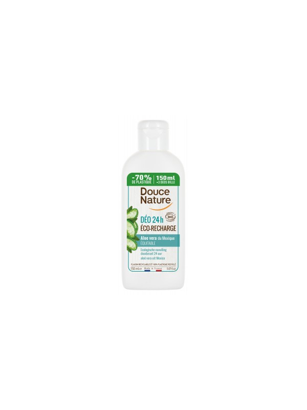 Recharge du déodorant à  l'Aloé véra du Mexique 150ml Douce Nature Herboristerie de Paris