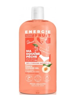 Gel Douche PH neutre Pàªche Blanche et Eau de Riz 500ml Energie Fruit Herboristerie de Paris