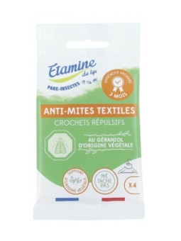 Crochets répulsifs anti mites textiles x4 Etamine du Lys Herboristerie de Paris