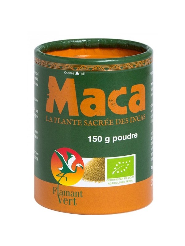 Maca Bio en poudre 150 gr en boite ECOCAN Flamant Vert Flamant Vert Herboristerie de Paris