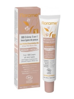 BB crème 5 en 1 teinte médium 40ml Florame Herboristerie de Paris