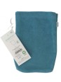 1 gant de toilette adulte en coton biologique Bleu Vintage Popolini Herboristerie de Paris
