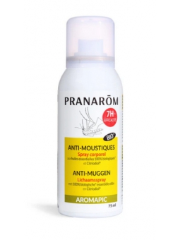 Spray corps Anti Moustique 75ml Aromapic Pranarom Herboristerie de Paris
