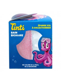 Balle XXL Bain bicolore bleu et rose avec surprise à  collectionner Tinti Herboristerie de Paris