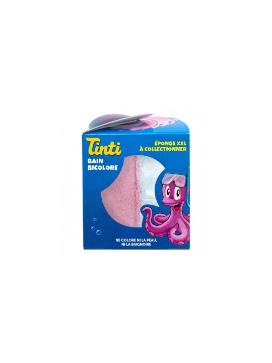 Balle XXL Bain bicolore bleu et rose avec surprise à  collectionner Tinti Herboristerie de Paris