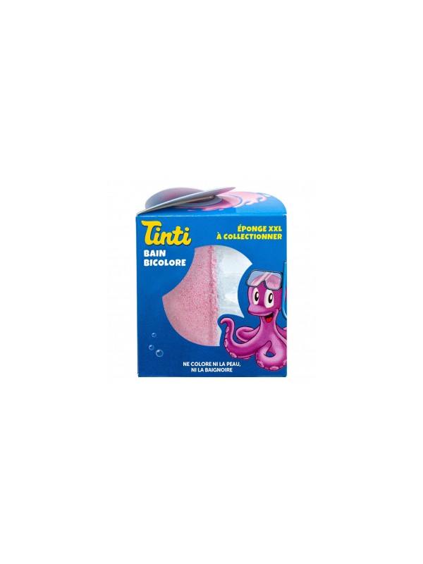 Balle XXL Bain bicolore bleu et rose avec surprise à  collectionner Tinti Herboristerie de Paris