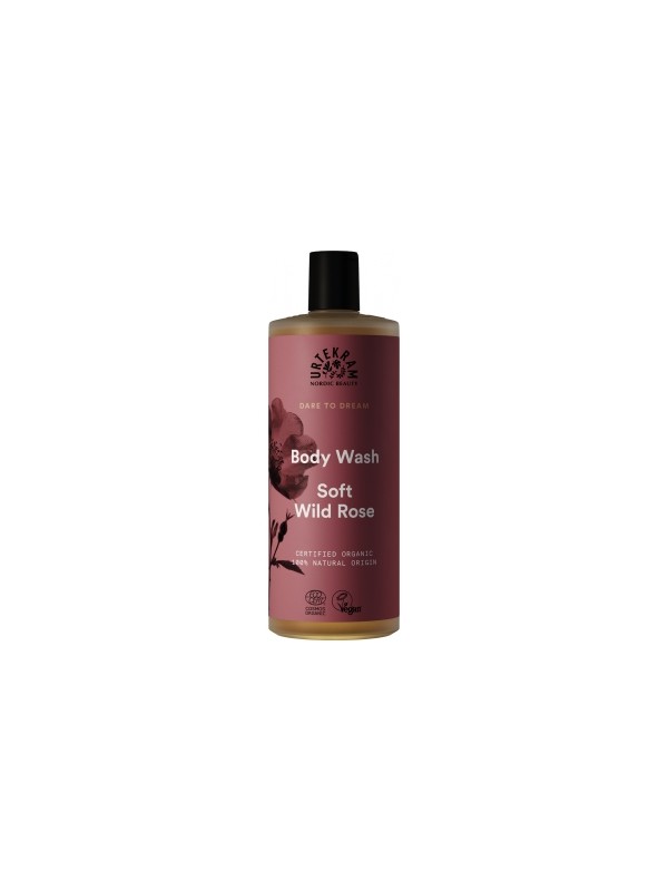 Gel douche à  la Rose Sauvage Soft Wild Rose 500ml Urtekram Herboristerie de Paris