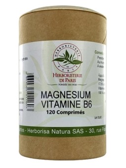 Magnésium Vitamine B6 120 comprimés Herboristerie de Paris - complexe stress nervosité sommeil