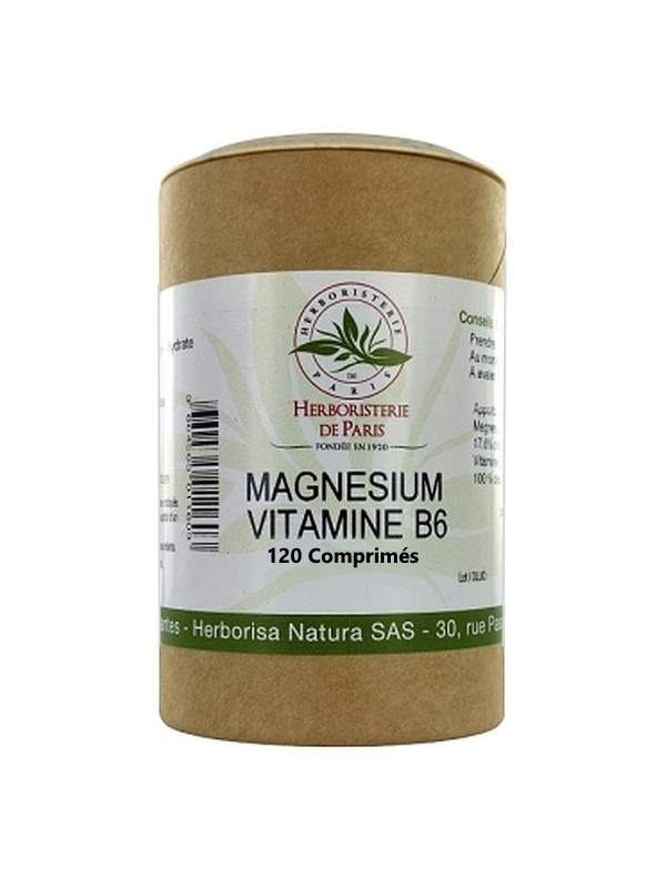 Magnésium Vitamine B6 120 comprimés Herboristerie de Paris - complexe stress nervosité sommeil