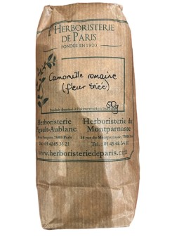 tisane Camomille Romaine capitule florale triée entière bio 50g Herboristerie de Paris vrac pour infusion sommeil